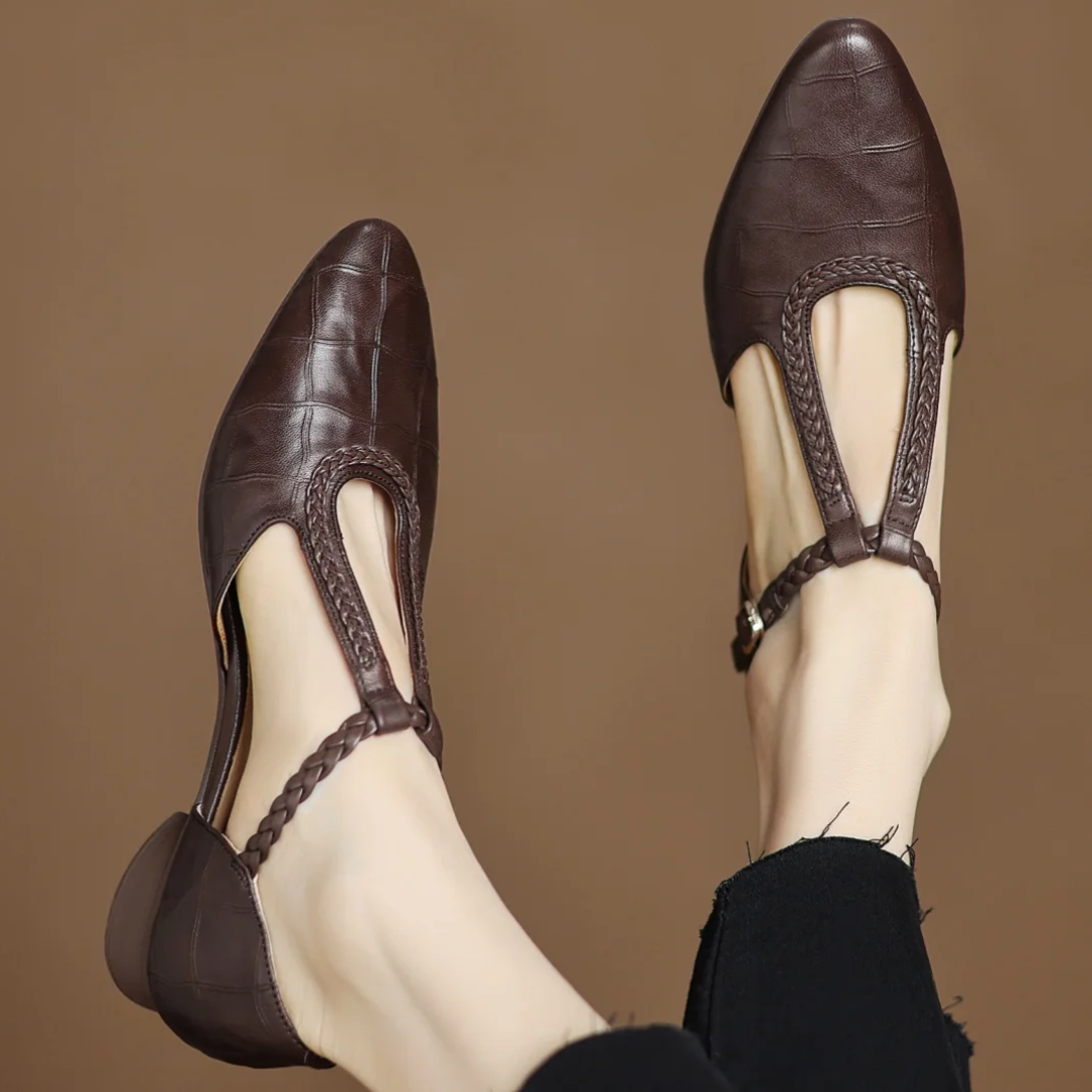 Emily | Elegant T-Strap Shoes