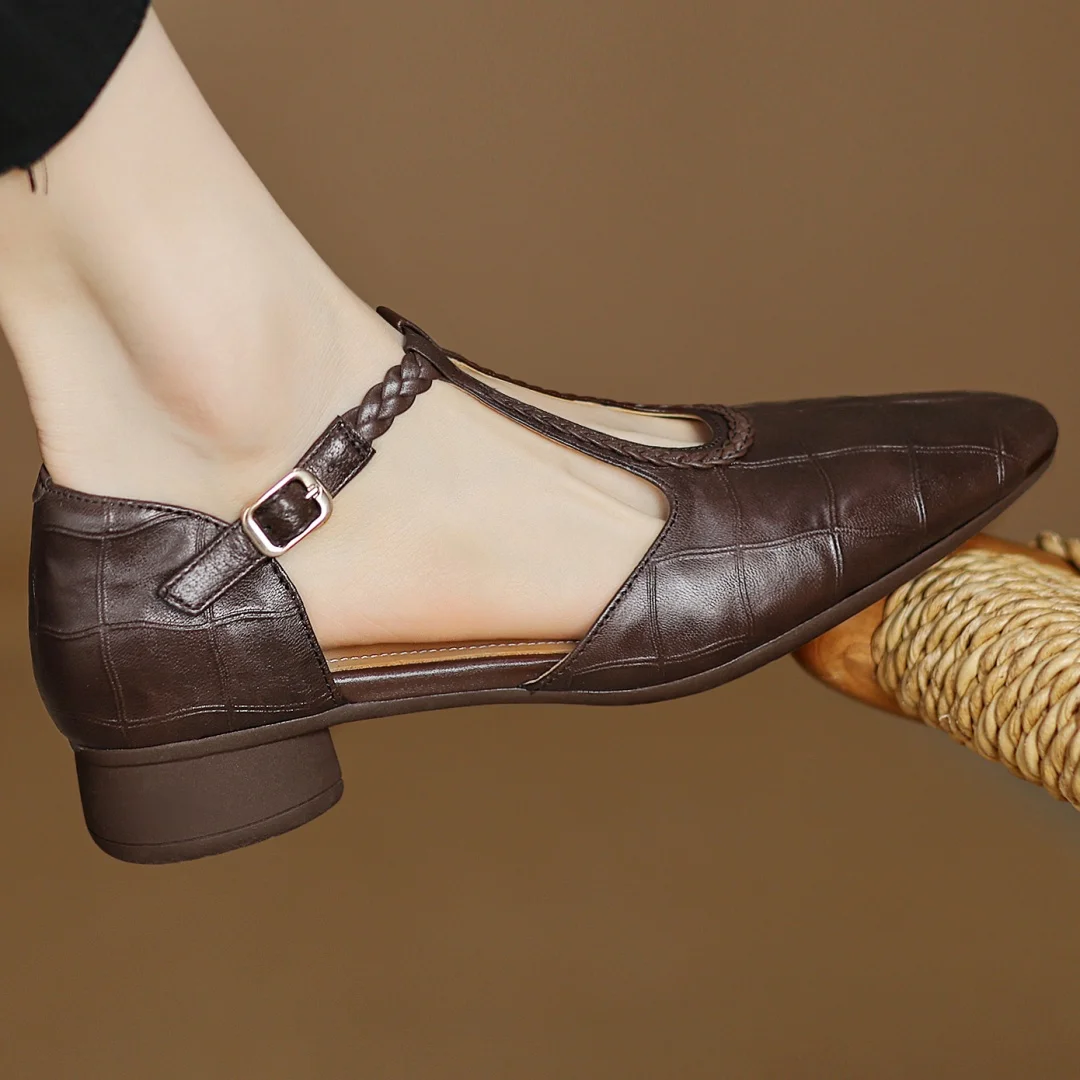 Emily | Elegant T-Strap Shoes