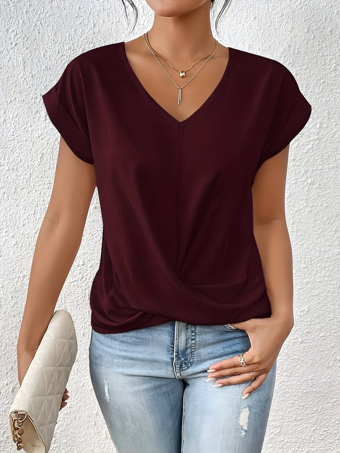 Lila | Twist Front Top