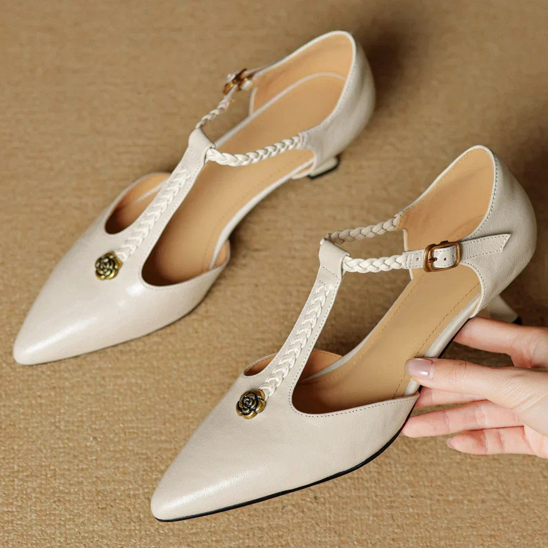 Amber | Elegant T-Strap Sandals