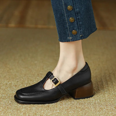 Megan | Elegant T-Strap Shoes