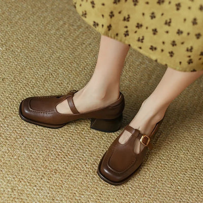 Megan | Elegant T-Strap Shoes