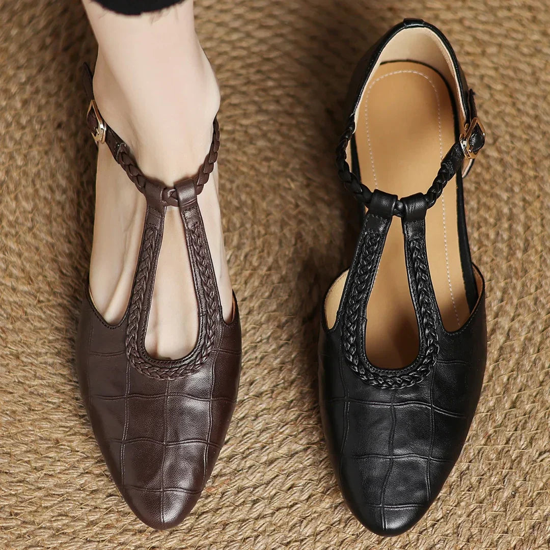 Emily | Elegant T-Strap Shoes