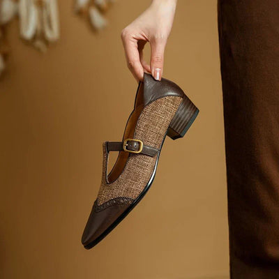 Megan | Classic T-Strap Shoes