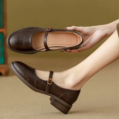 Ella | Elegant Leather Mary Janes