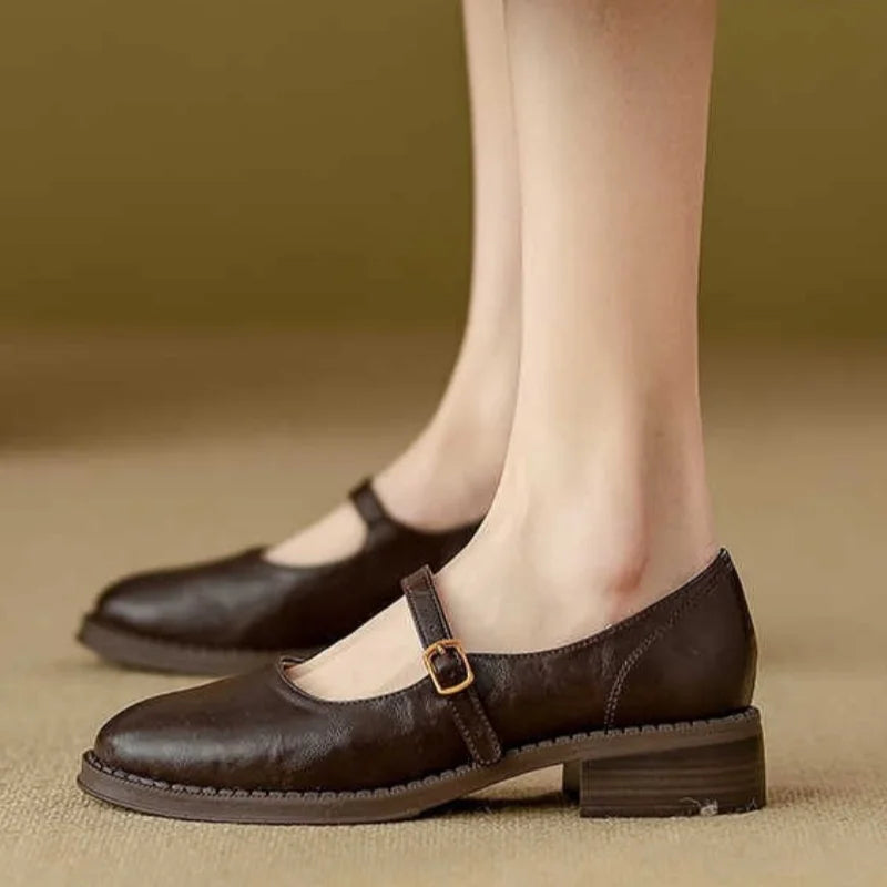 Ella | Elegant Leather Mary Janes
