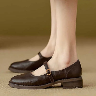 Ella | Elegant Leather Mary Janes