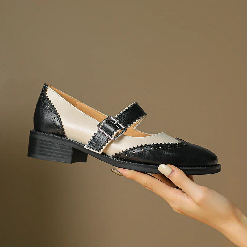Clara | Elegant Leather Mary Janes