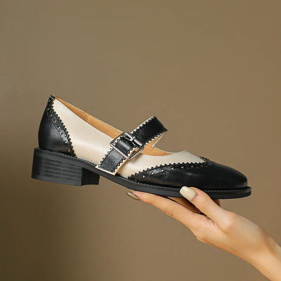 Clara | Elegant Leather Mary Janes