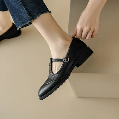 Megan | Timeless T-Strap Shoes