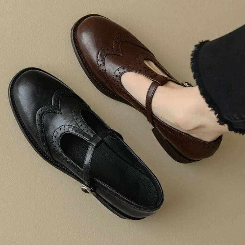 Megan | Timeless T-Strap Shoes