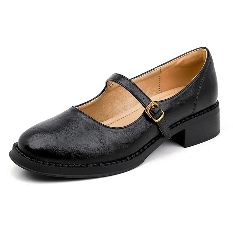 Ella | Elegant Leather Mary Janes