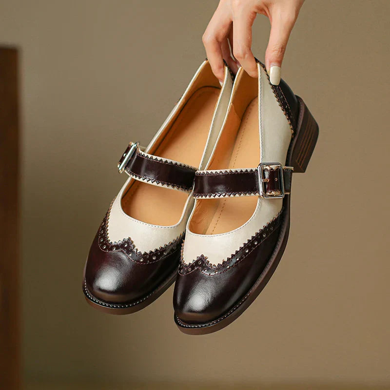 Clara | Elegant Leather Mary Janes