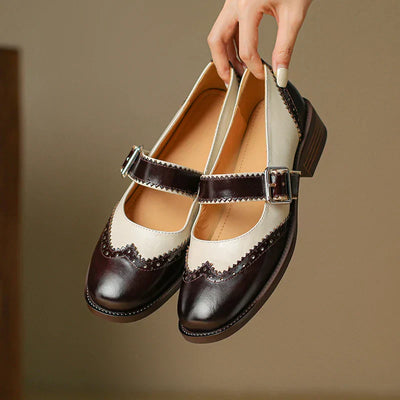 Clara | Elegant Leather Mary Janes