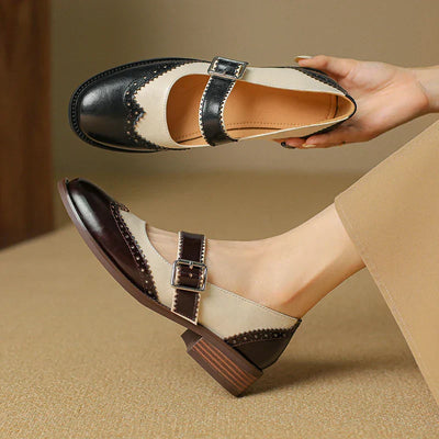 Clara | Elegant Leather Mary Janes