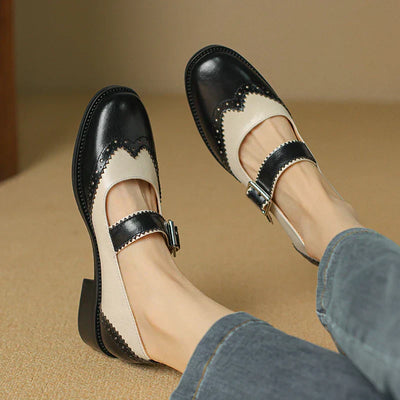 Clara | Elegant Leather Mary Janes