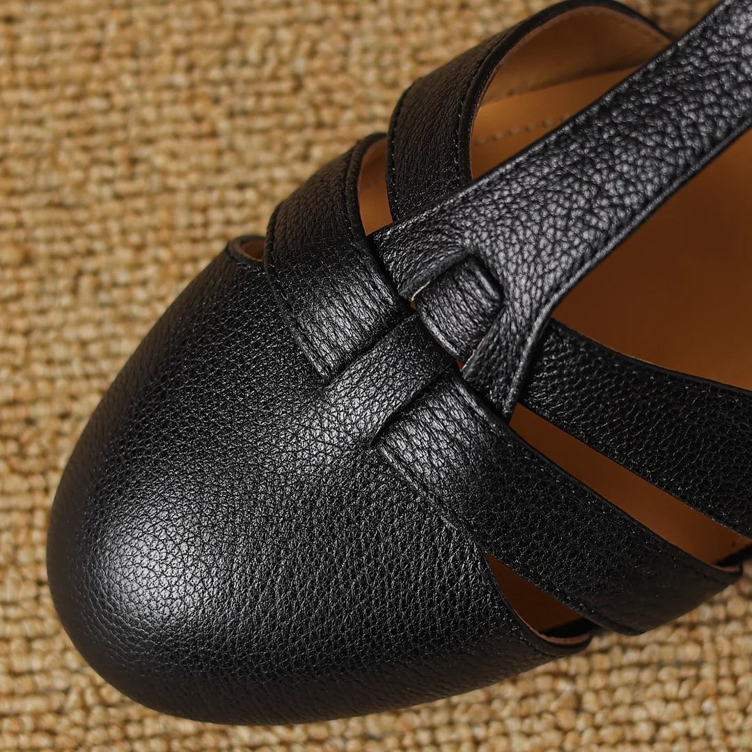 Sophie | Vintage T-Bar Flats