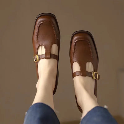 Megan | Elegant T-Strap Shoes