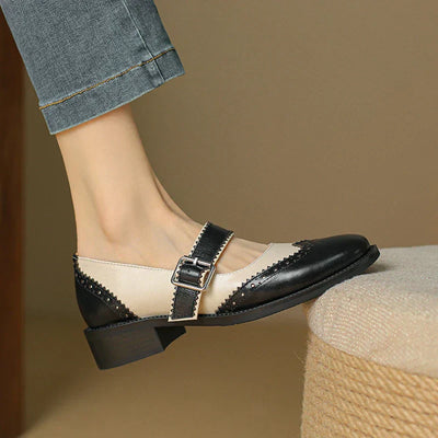 Clara | Elegant Leather Mary Janes