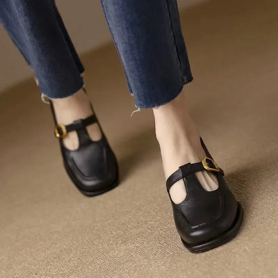 Megan | Elegant T-Strap Shoes