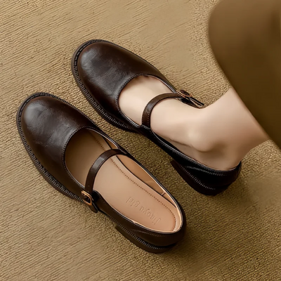 Ella | Elegant Leather Mary Janes