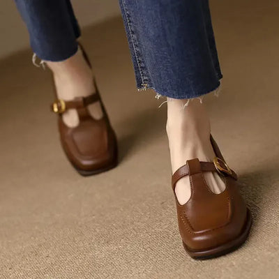 Megan | Elegant T-Strap Shoes