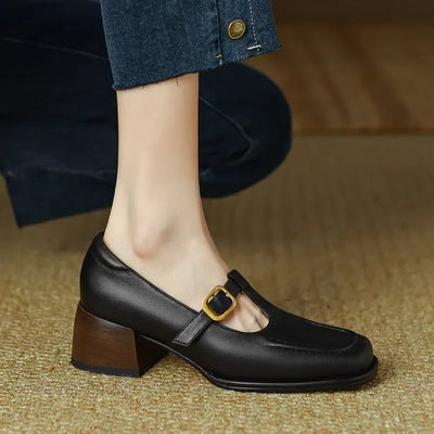 Megan | Elegant T-Strap Shoes