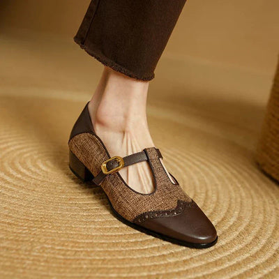 Megan | Classic T-Strap Shoes