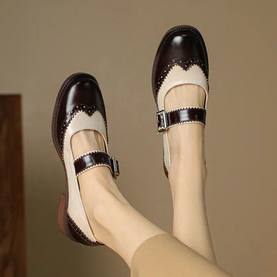 Clara | Elegant Leather Mary Janes