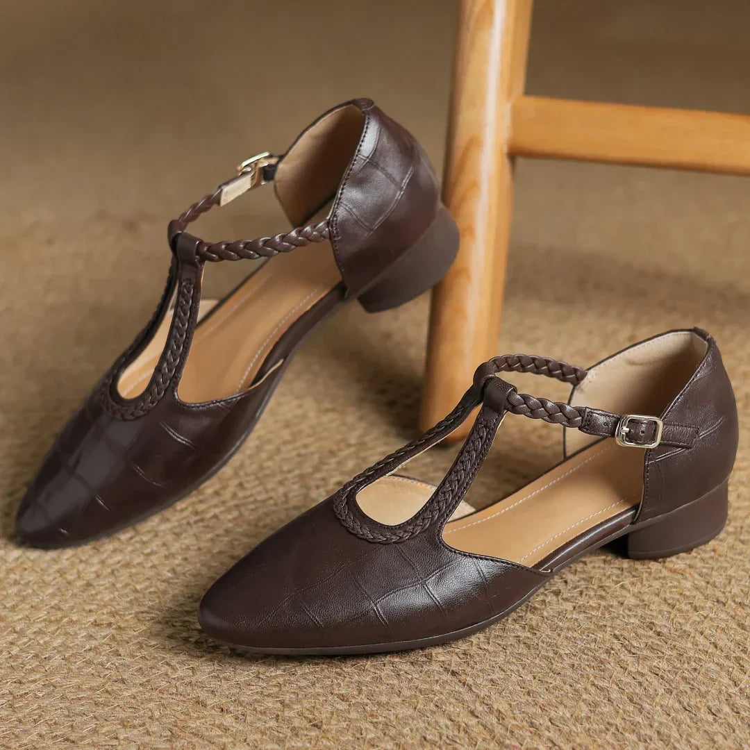 Emily | Elegant T-Strap Shoes