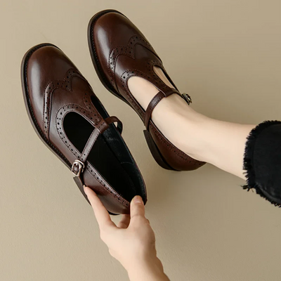 Megan | Timeless T-Strap Shoes