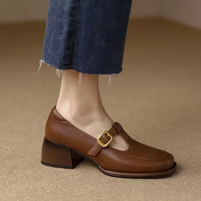 Megan | Elegant T-Strap Shoes