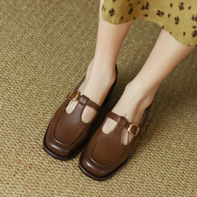 Megan | Elegant T-Strap Shoes